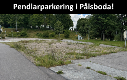 Pendlarparkering i Pålsboda